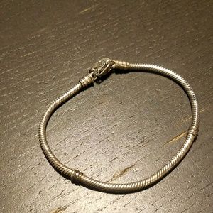 Sterling silver Pandora bracelet